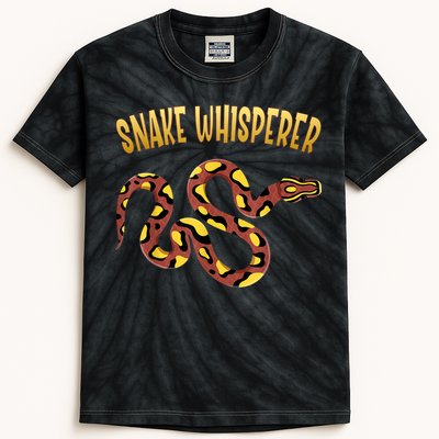 Snake Whisperer Design For Serpent & Reptile Lover Kids Tie-Dye T-Shirt