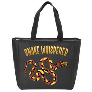 Snake Whisperer Design For Serpent & Reptile Lover Zip Tote Bag