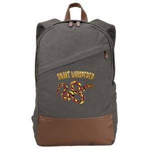 Snake Whisperer Design For Serpent & Reptile Lover Cotton Canvas Backpack