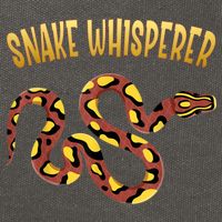 Snake Whisperer Design For Serpent & Reptile Lover Cotton Canvas Backpack