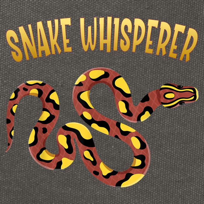 Snake Whisperer Design For Serpent & Reptile Lover Cotton Canvas Backpack