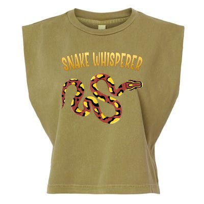 Snake Whisperer Design For Serpent & Reptile Lover Garment-Dyed Women's Muscle Tee
