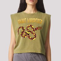 Snake Whisperer Design For Serpent & Reptile Lover Garment-Dyed Women's Muscle Tee