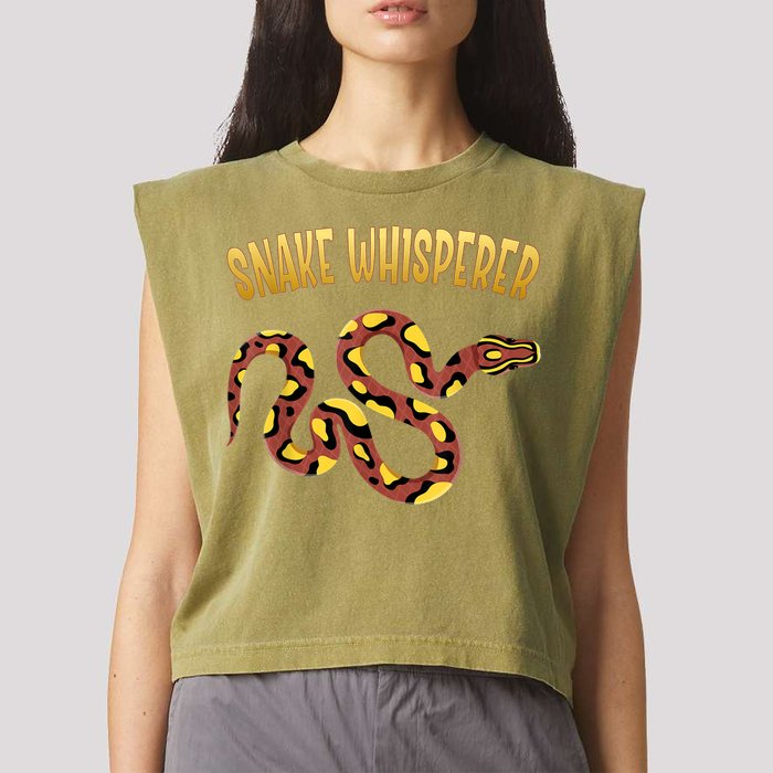 Snake Whisperer Design For Serpent & Reptile Lover Garment-Dyed Women's Muscle Tee