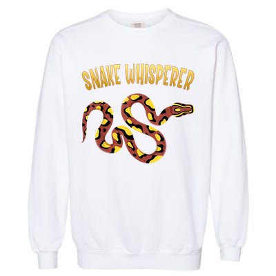 Snake Whisperer Design For Serpent & Reptile Lover Garment-Dyed Sweatshirt