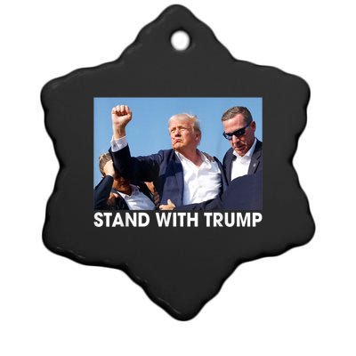 Stand With Donald Trump 2024 Election Ceramic Star Ornament