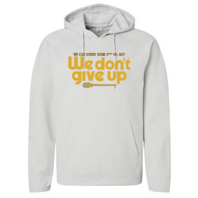 Seattle We Don’t Give Up Performance Fleece Hoodie