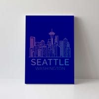 Seattle Washington Downtown Skyline Funny Gift Souvenir Funny Gift Canvas