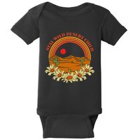Stay Wild Desert Child Cactus Desert Boho Retro Baby Bodysuit