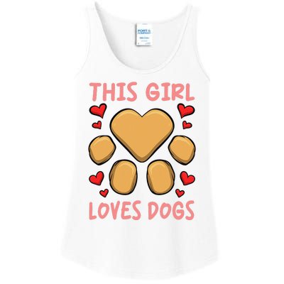 Shirts With Dogs On Them For Girls This  Loves Dogs  Ladies Essential Tank