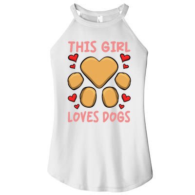 Shirts With Dogs On Them For Girls This  Loves Dogs  Women’s Perfect Tri Rocker Tank