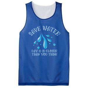 Save Water Day 0 Is Closer World Water Day Save Water Gift Mesh Reversible Basketball Jersey Tank