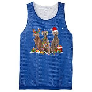 Santa Weimaraner Dog Gorgeous Reindeer Christmas Pajama Great Gift Mesh Reversible Basketball Jersey Tank