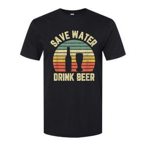 Save Water Drink Beer Retro Funny Beer Softstyle CVC T-Shirt