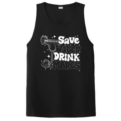 Save Water Drink Margs Alcoholist Tequila Lover Funny PosiCharge Competitor Tank