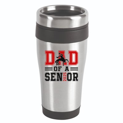 Senior Wrestling Dad 2025 Proud Dad Graduation 2025 16oz Travel Tumbler