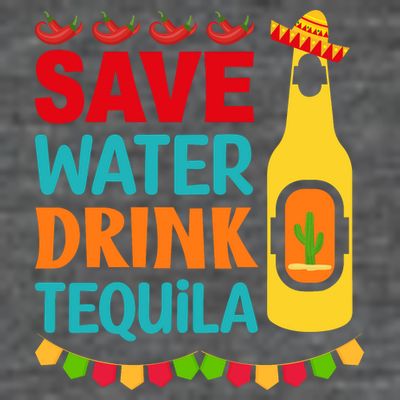 Save Water Drink Tequila Cinco De Mayo Gift T-Shirt
