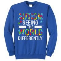 Seeing World Differently Autism Awareness Autistic Graphic Gift Sweatshirt