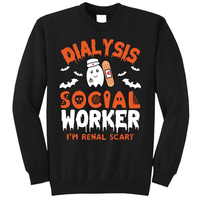 Social Work Dialysis Shirts Halloween Dialysis Social Worker Tall Sweatshirt