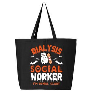 Social Work Dialysis Shirts Halloween Dialysis Social Worker 25L Jumbo Tote