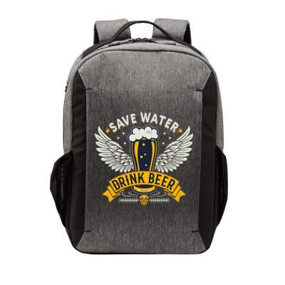 Save Water Drink Beer Vector Backpack