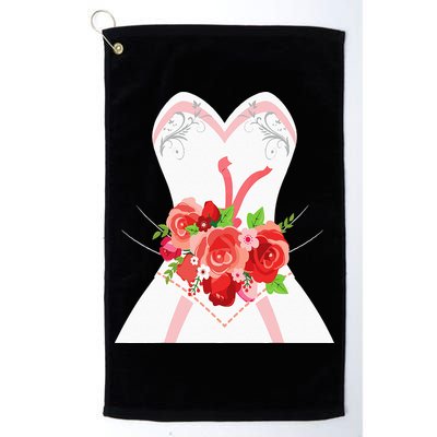 Simple Wedding Dress For Bridal Showers Gift Golf Towel