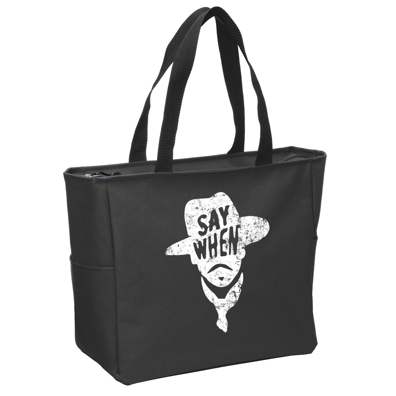 Say When Doc Holiday Zip Tote Bag