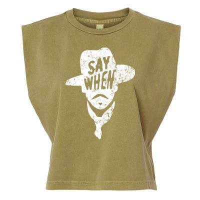 Say When Doc Holiday Garment-Dyed Women's Muscle Tee