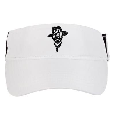 Say When Doc Holiday Adult Drive Performance Visor