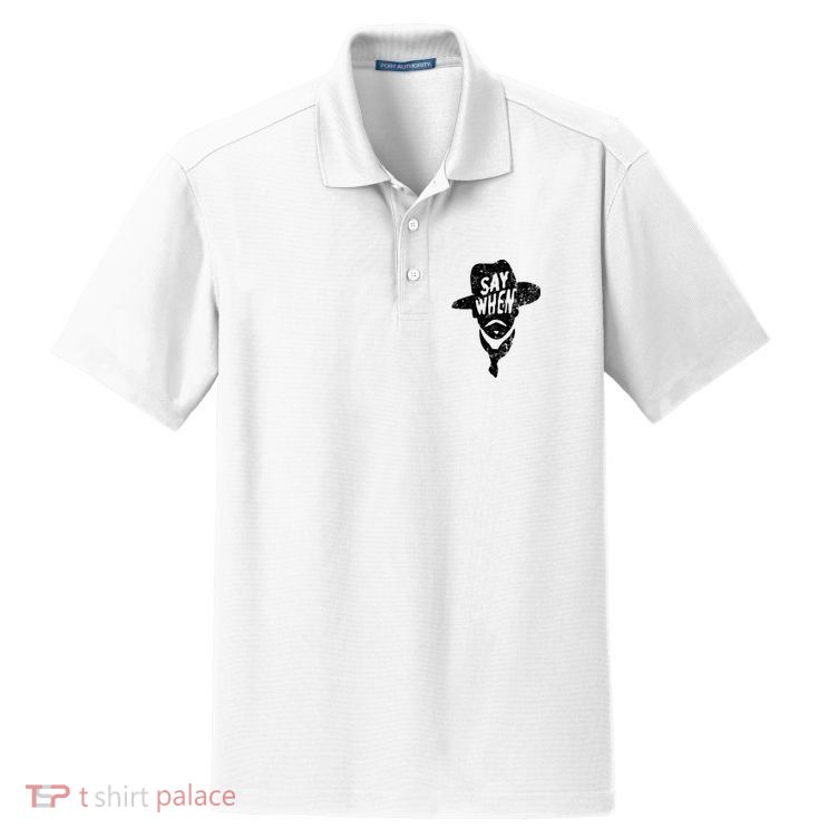 Say When Doc Holiday Dry Zone Grid Polo