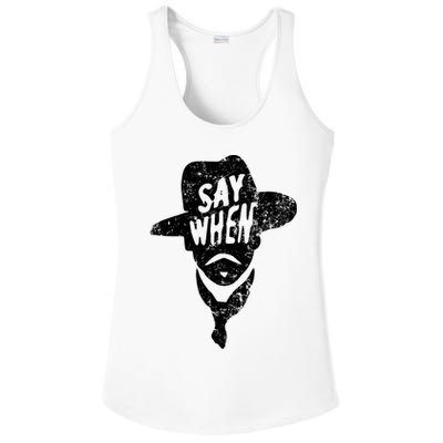 Say When Doc Holiday Ladies PosiCharge Competitor Racerback Tank