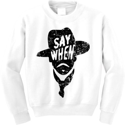 Say When Doc Holiday Kids Sweatshirt