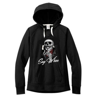 Say When Doc Holiday Women's Fleece Hoodie