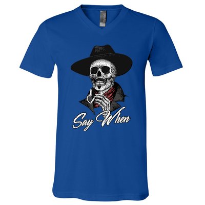 Say When Doc Holiday V-Neck T-Shirt