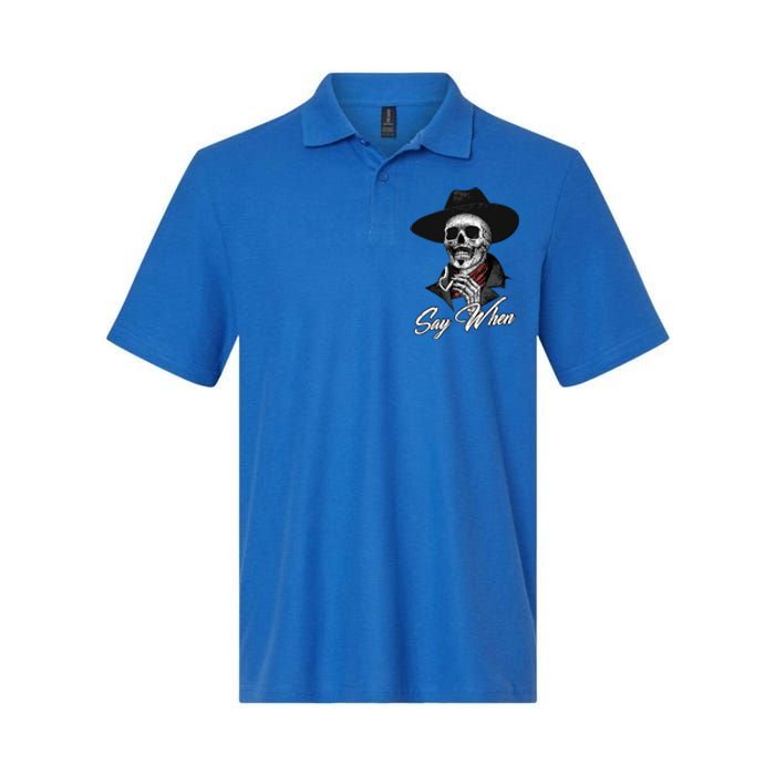 Say When Doc Holiday Softstyle Adult Sport Polo