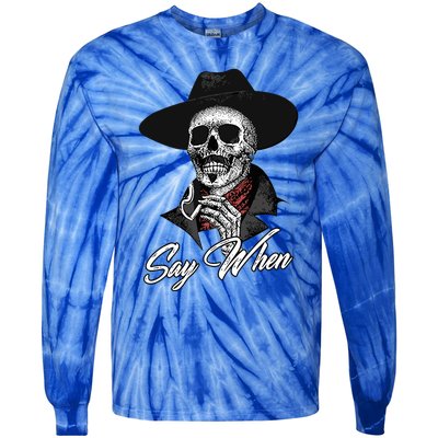 Say When Doc Holiday Tie-Dye Long Sleeve Shirt