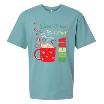 Save Water Drink Cocoa Sueded Cloud Jersey T-Shirt