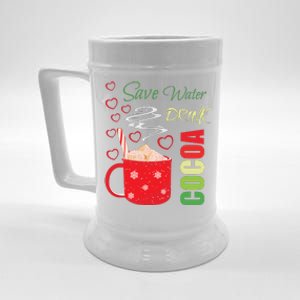 Save Water Drink Cocoa Beer Stein