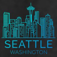 Seattle Washington Downtown Skyline Funny Gift Souvenir Funny Gift Beanie