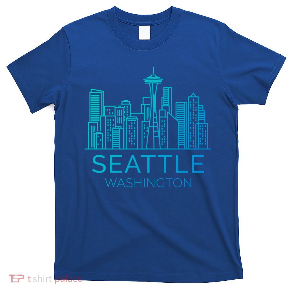 Seattle Washington Downtown Skyline Funny Gift Souvenir Funny Gift T-Shirt