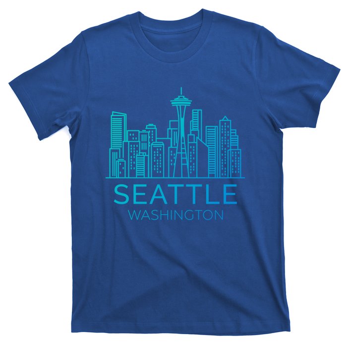 Seattle Washington Downtown Skyline Funny Gift Souvenir Funny Gift T-Shirt