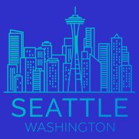 Seattle Washington Downtown Skyline Funny Gift Souvenir Funny Gift Toddler Hoodie