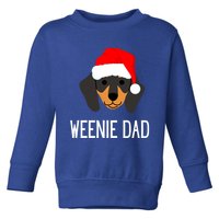 Santa Weenie Dad Christmas Dog Dachshund Meaningful Gift Toddler Sweatshirt