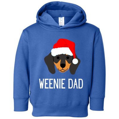 Santa Weenie Dad Christmas Dog Dachshund Meaningful Gift Toddler Hoodie