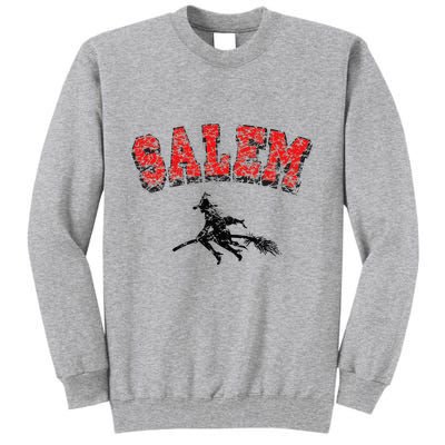 Salem Witches Design Funny Retro Vintage Halloween Tall Sweatshirt