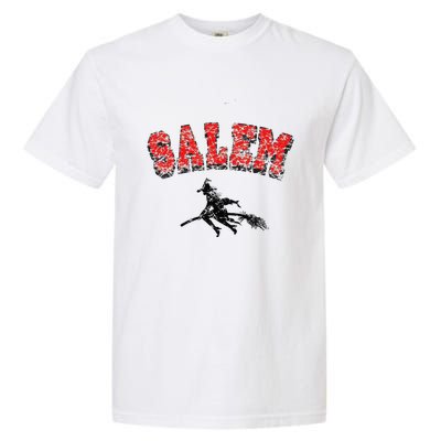 Salem Witches Design Funny Retro Vintage Halloween Garment-Dyed Heavyweight T-Shirt