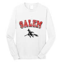 Salem Witches Design Funny Retro Vintage Halloween Long Sleeve Shirt