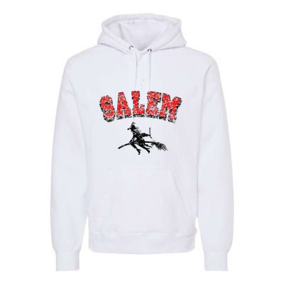 Salem Witches Design Funny Retro Vintage Halloween Premium Hoodie