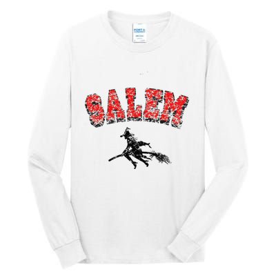 Salem Witches Design Funny Retro Vintage Halloween Tall Long Sleeve T-Shirt