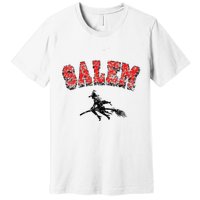 Salem Witches Design Funny Retro Vintage Halloween Premium T-Shirt